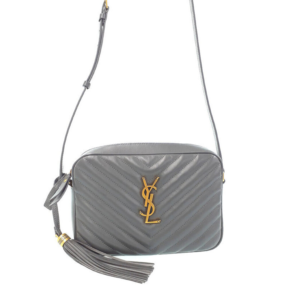 Saint Laurent Quilted Matelasse Paris Lou Camera Chain Shoulder Bag